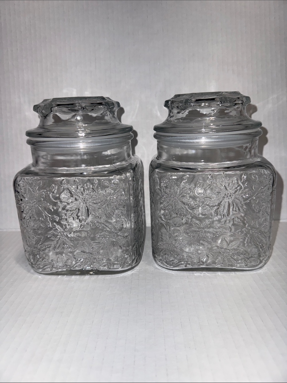 Princess House Fantasia Small Square Canisters